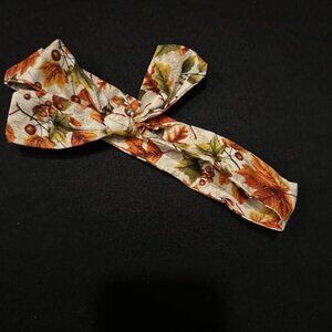 Fall Leaves Print Knot Headband  FPKH4  Handmade NWT Boutique